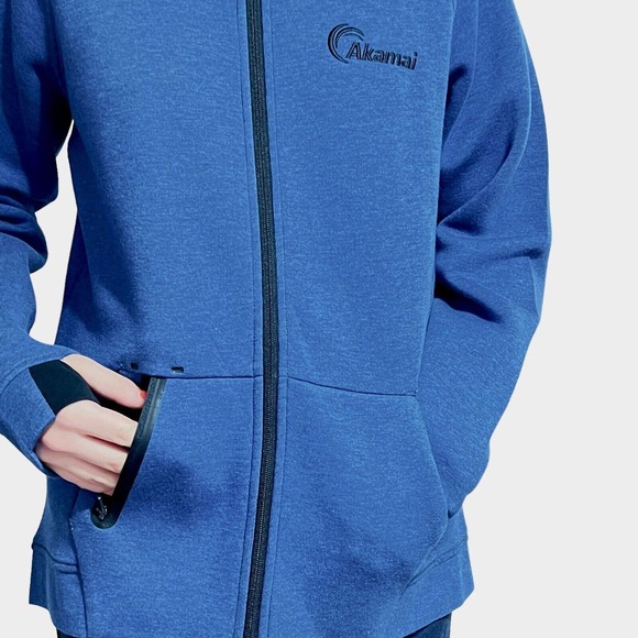 ELEVATE "Kariba" Blue Knit Full Zip Womens Jacket, Sz L - Picture 4 of 9